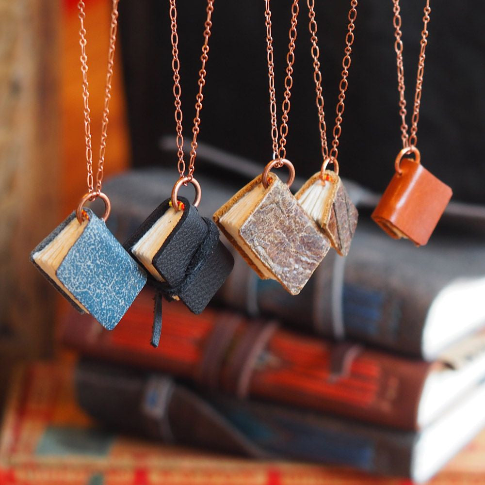 Just Write! Book necklaces & handmade journals