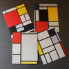 Mondrian images on notecards