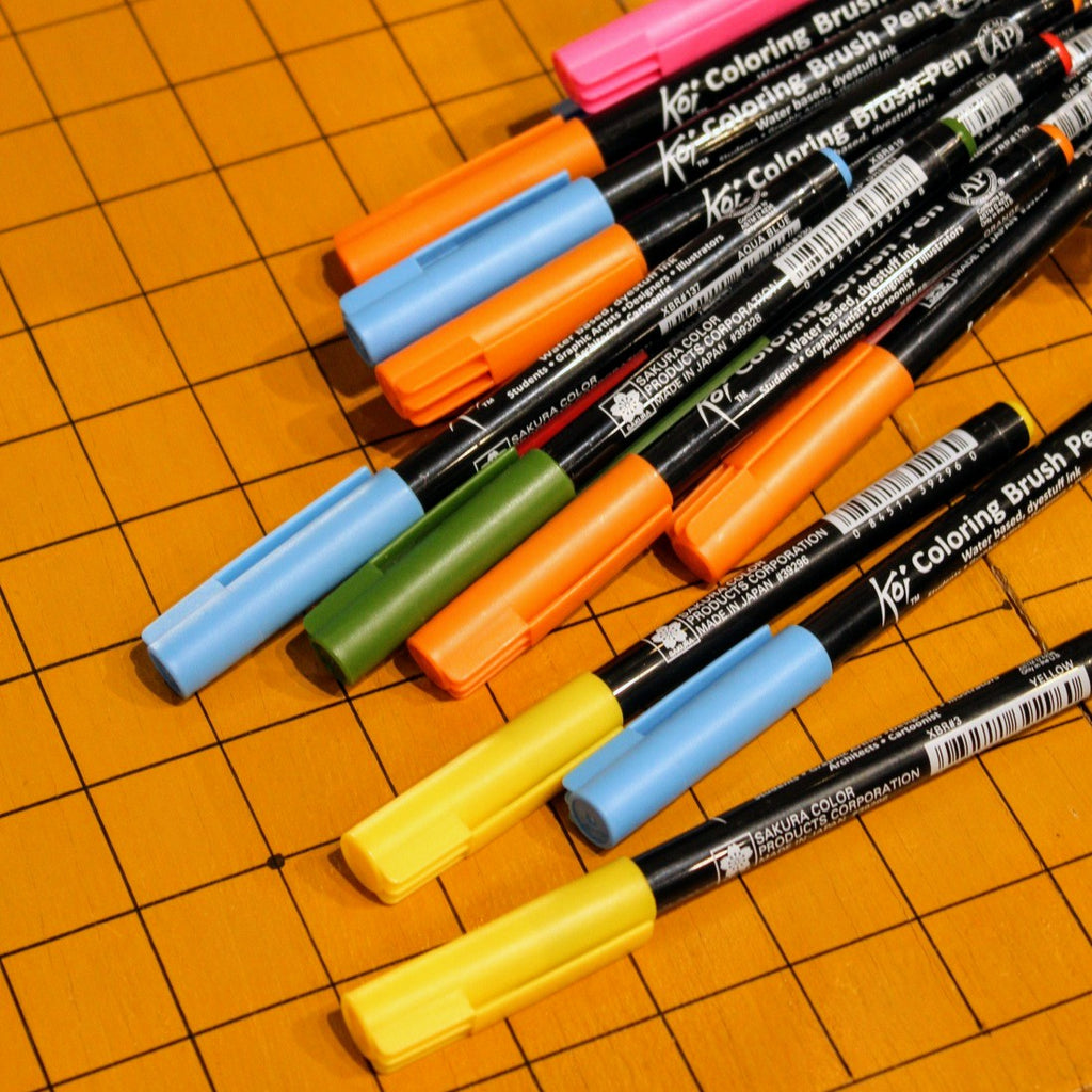 Koi Coloring Brush Pens - Sakura of America