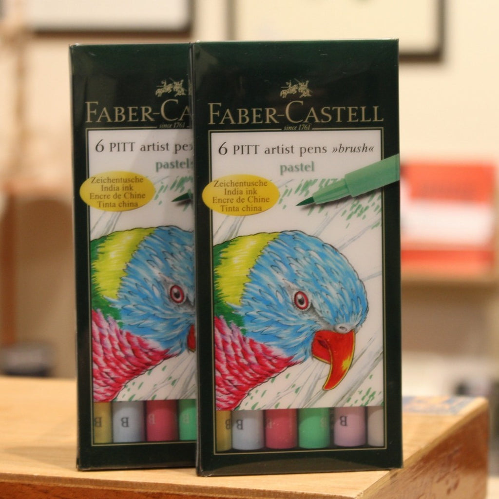 Faber-Castell Pitt Artist Pen Set of 6 - Pastel – FOUND Gallery Ann Arbor