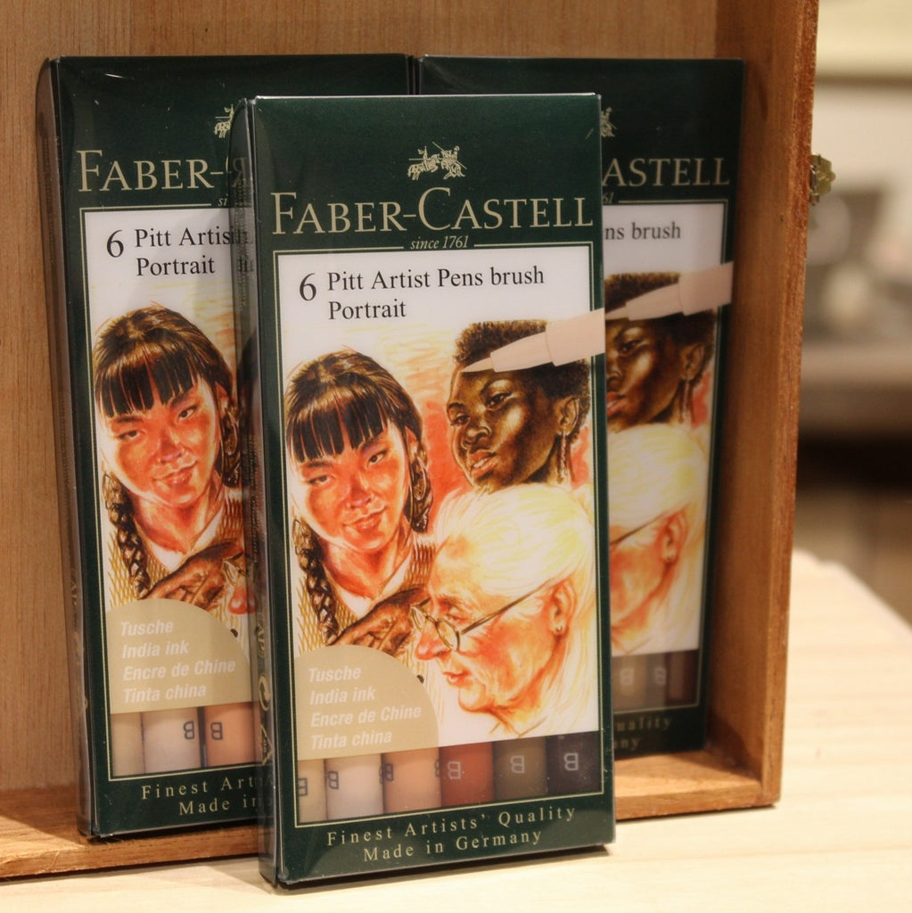 Faber-Castell Pitt Artist Pen Set of 6 - Portrait – FOUND Gallery