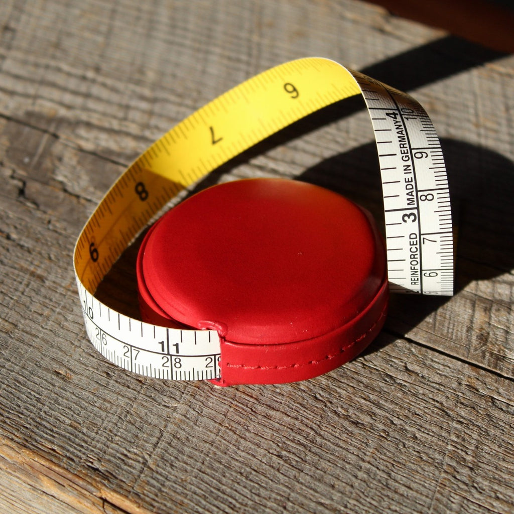 Small Measuring Tape - 60 inch Tape Measure, Full Grain Leather - Bordeaux - Personalized Gifts, Leatherology