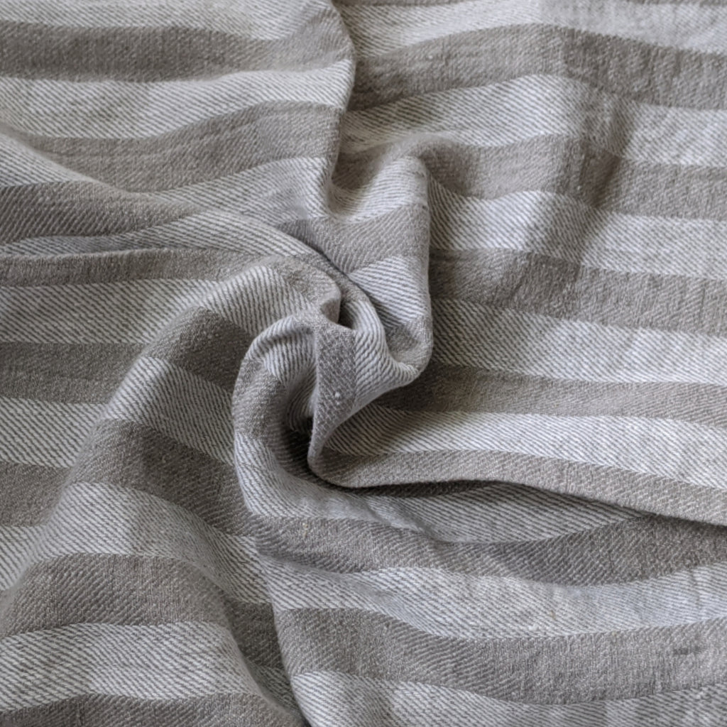 Linen Casa Kitchen Towel – Striped Heather Gray